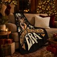 thumbnail image 3 of My German Shepherd Era Vintage Distressed Typography Black, Playful Pet Portrait Pattern, Warm Flannel Blanket for Living Room and Reading Nook, Dog Lovers Christmas Gift, Pet Lover Home Decor, 3 of 9