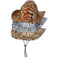 thumbnail image 2 of Beistle Pack of 6 Assorted Animal Print Cowboy Hat Party Accessories 15", 2 of 2