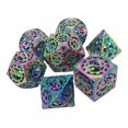 thumbnail image 3 of 7Pcs Hollow Metal DND Game Dice Steampunk Gear Wheel for RPG MTG Colorful, 3 of 5