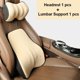 thumbnail image 1 of Car Driver Pillow Space Memory Foam Car Lumbar Support Back Cushion Car Seat Neck Pillow Washable Auto Pillow Cushion Accesorios, 1 of 5
