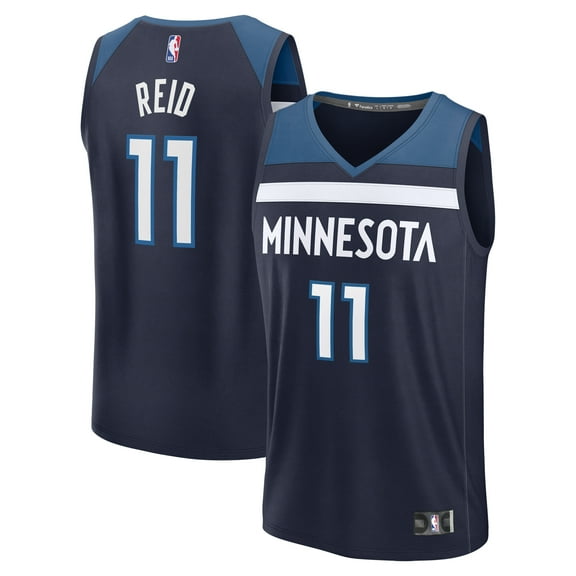 Youth Fanatics Naz Reid Navy Minnesota Timberwolves Fast Break Replica Player Jersey - Icon Edition