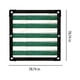 thumbnail image 3 of Red de protección solar Verde oscuro Rayas blancas 200x200cm Patio exterior Aparcamiento Malla de aislamiento térmico 90% Bloque UV Duradero HDPE Ojales reforzados tejidos de 6 hilos Multiusos, 3 of 7