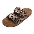 thumbnail image 6 of Dakaela Women's Flat Sandals Cork Footbed Slides Arch Support Slip on Walking Shoes with Adjustable Buckle, 6 of 7