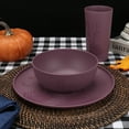 thumbnail image 4 of Mainstays 38 Ounce Round Plastic Etched Haunted House Bowl, Purple, 4 of 7