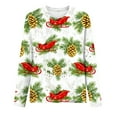 thumbnail image 5 of Craaazy Women's Christmas Printed Round Neck Long Sleeved Top Gifts, 5 of 5