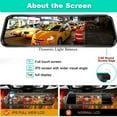 thumbnail image 3 of YOPTOP 10” 1080P Mirror Dash Cam Full Touch Screen Backup Camera Front and Rear View Parking Monitor with Super Night Vision  Motion Detection  G-Sensor, 3 of 8
