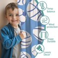 thumbnail image 3 of Blackout Kids Curtains,Baseball Football Pattern Childrens Insulated Curtains Set Of 2,Bedroom Essentials,Toddler Room Decor 42"x84", 3 of 5