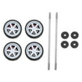 thumbnail image 2 of Conjunto de 4 unids / set 1:64 neumáticos de aleación de carretera Hugo modelo de vehículos de juguete neumáticos de ruedas de coche, 2 of 7