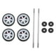 thumbnail image 2 of Llantas de goma para coche a escala 1:64, llantas de goma blandas para RC 1/64 G3, 2 of 7