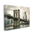 thumbnail image 4 of Stupell Industries Vintage Brooklyn Bridge Abstract Painting Gallery Wrapped Canvas Art Print Wall Art, 20 x 16, 4 of 8