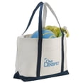 thumbnail image 1 of Leeds 7900-31 Classic Cotton Zippered Boat Tote - Blue, 1 of 1