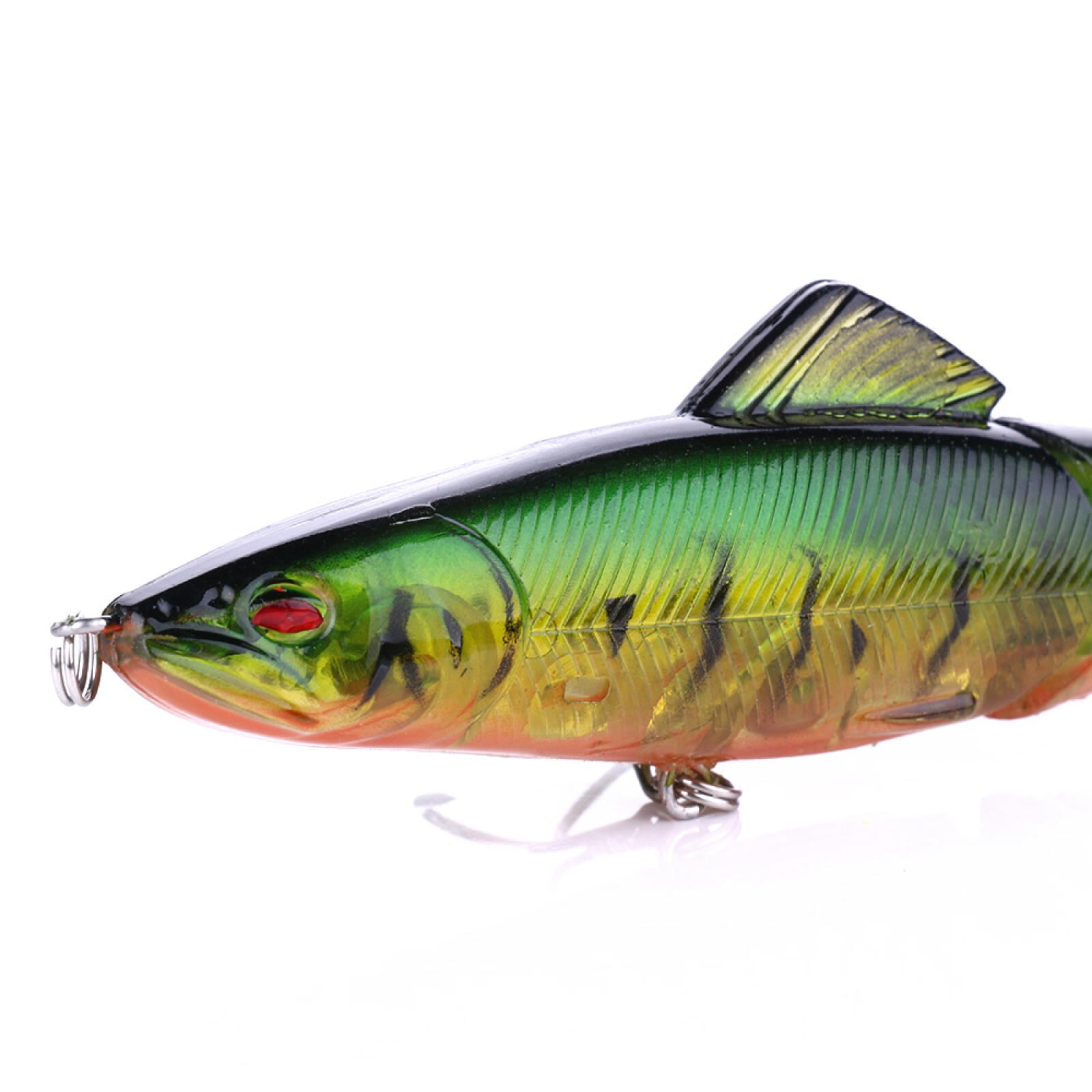 HENGJIA Fishing Lures 8pcs Multi Jointed Fish Fishing Kits Slow Sinking Lifelike Swimbait Freshwater and Saltwater for Trout Bass Lures, 4.92"/0.62oz