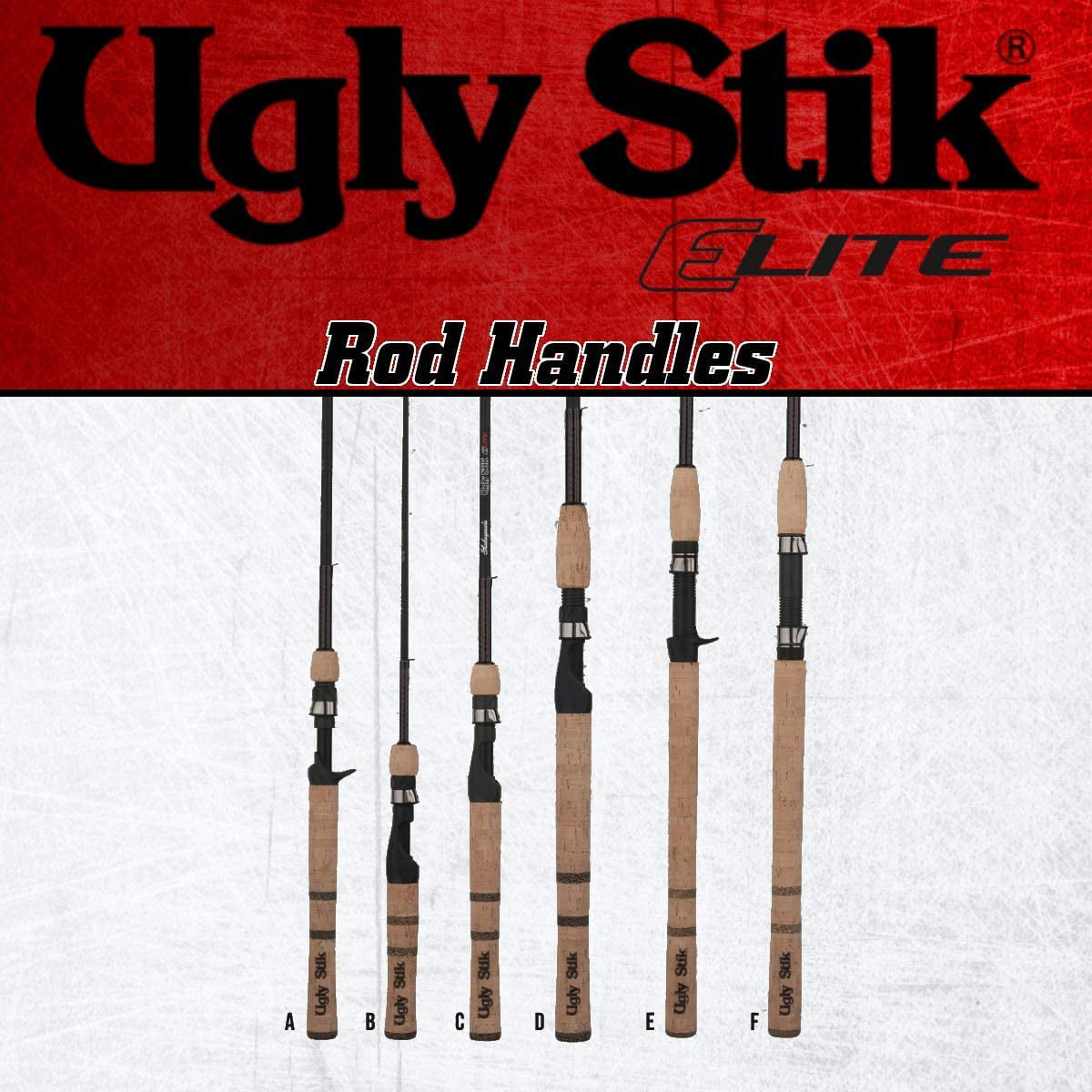 Ugly Stik 7’ Elite Spinning Rod, One Piece Spinning Rod