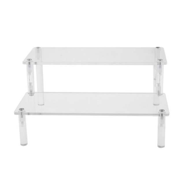 serony Multi Purpose Ladder Tier Acrylic Rack 5 Showcase Organizer Tier Perfume Makeup 2 Tier 30cm
