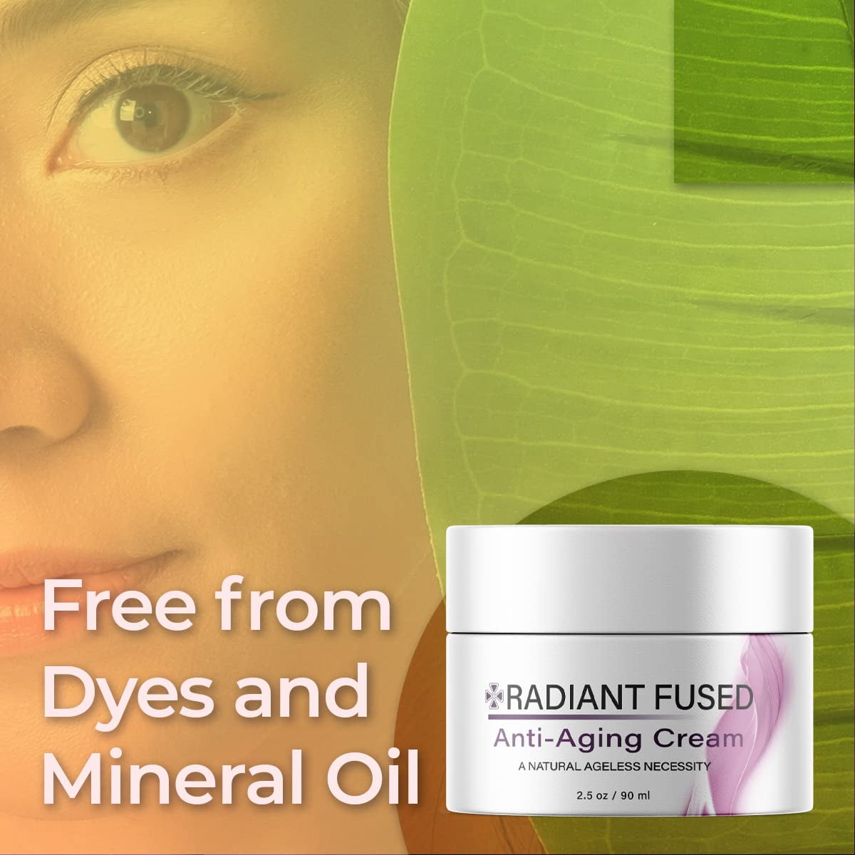 (2 Pack) Radiant Fused - Anti-Aging Moisturizer Face Cream - Ingredients for All Skin Types