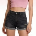 thumbnail image 2 of Heisall Jean Shorts for Women 2026 Summer Trendy High Waisted Stretchy Bermuda Denim Shorts Plus Size Casual Beach Comfy Short Jeans, 2 of 8