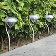 thumbnail image 5 of 4Pcs Diamond-Shape Solar Powered LED Stake Lights Garden Lawn Yard Decor Lamp, 5 of 7