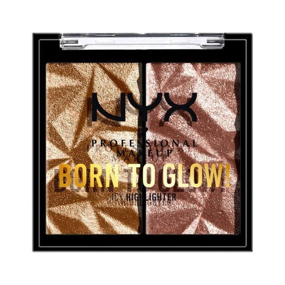 NYX Professional Makeup Born to Glow Highlighter Duo, Bout the Bronze, 0.07 oz.