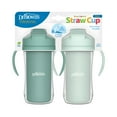 thumbnail image 2 of Dr. Brown's Milestones Insulated Sippy Cup with Straw and Handles, Green, 10oz, 12m+, 2-Pack, 2 of 11