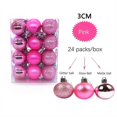 thumbnail image 2 of Zvmxot 24Pcs Christmas Balls Ornament, 1.18 Inch Christmas Decorations, Pink, Set Bright Matte Powde Hanging Balls, Plastic Electroplated Christmas GIft Pendant Decor, 2 of 9