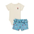 thumbnail image 4 of Garanimals Baby Girl Short Sleeve Mix & Match Outfit Bundle Kid-Pack Gift Box, 10-Piece, Sizes 0/3M-24M, 4 of 8