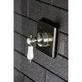 thumbnail image 2 of Kingston KS3048BPL Bel-Air Single-Handle Three-Way Diverter Valve with Square Trim Kit in Brushed Nickel, 2 of 9
