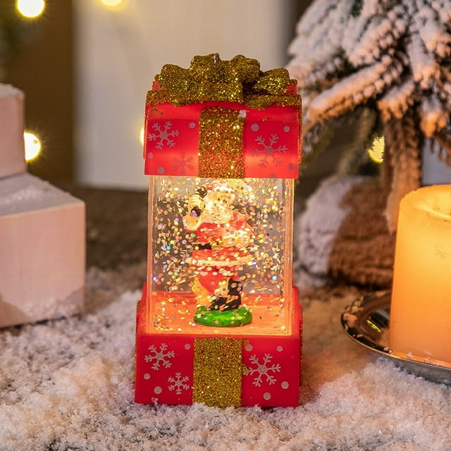 BKER Crystal Light Glowing Old Man Snowman Small Wind