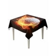 thumbnail image 2 of Golf Ball Tablecloth Square Table Cloth 60x60,Waterproof Outdoor Table Cloth Covers Decorative Table Protector,Sport Modern Glowing Burning Classic Art Washable Table Cover for Kitchen Dinning Party, 2 of 8