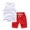 A91-White, variant on Gibobby Toddler Boys Toddler Baby Boy Summer Outfits Short Sleeve Embroidered T Shirt Tees Striped Plaid Shorts Infant Clothes Set(7-8 Years,Navy)