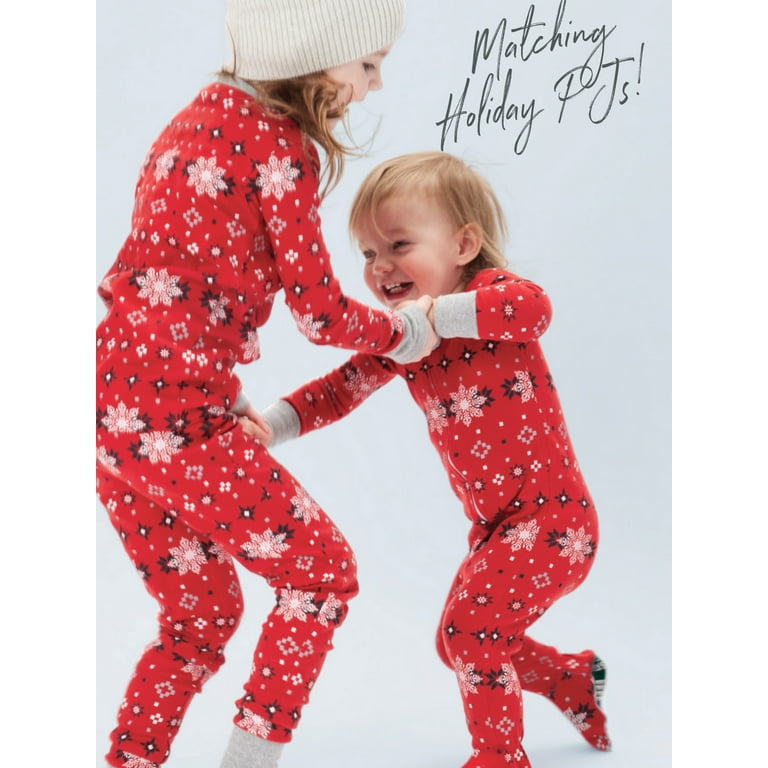HonestBaby Organic Cotton Holiday Family Jammies Pajamas XXL For