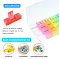 Weekly Medicine Planner, 7Day 3TimesADay Pill Organizer, Portable
