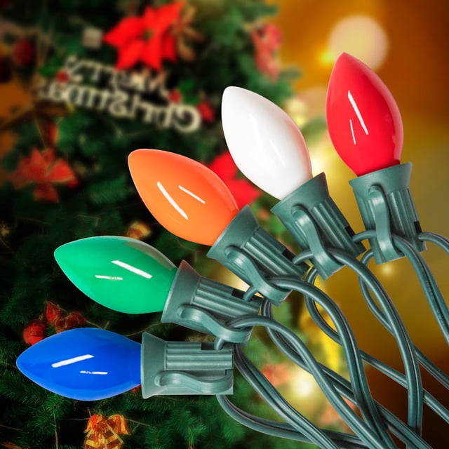 Luces Navideñas PASUTO Vintage C7 25 pies Multicolor