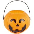 thumbnail image 3 of 6Pcs Halloween Cauldron Mini Candy Bucket Kettle Witch Pot Plastic (Pumpkin), 3 of 4