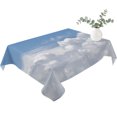 thumbnail image 2 of Clouds Table Cloth Waterproof Tablecloths, Blue White Sky Natural Landscape Tablecloth Dining Table Cover for Kitchen Party Tabletop Outdoor, Rectangle Tablecloth 60x84 Inch, 2 of 9