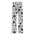 thumbnail image 4 of Purple Women's Casual Pants, Women'S Retro Printed Fashionable Drawstring Loose Pants High Waisted Casual Pants Wide Leg Pants,Women's Casual Pants XL, 4 of 5