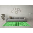 thumbnail image 3 of Ahgly Company Indoor Square Abstract Emerald Green Modern Area Rugs, 8' Square, 3 of 4