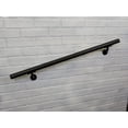 thumbnail image 2 of Aluminum Handrail Direct OHR Handrail Section with Mounts (3' Length,Black Sand) USA Made, 2 of 5