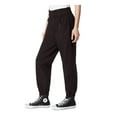 thumbnail image 3 of FRAYED Womens Black Pocketed Jogger Elastic Waist Cuffed Pants 26 Waist, 3 of 3