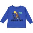 thumbnail image 3 of Inktastic 2nd Birthday Bear on Bicycle 2 Year Old Boys or Girls Long Sleeve Toddler T-Shirt, 3 of 5