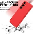 thumbnail image 7 of KOMI Galaxy S24 Plus Silicone Case, Cute Matte Liquid Silicone Protective Cover, Skin Feel, Full Body Protective, Anti-Fall Soft Shell Protector for Samsung Galaxy S24 Plus Case, Red, 7 of 7