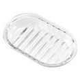 thumbnail image 3 of iDesign Plastic Bar Soap Holder for Bathroom, Shower - Round, Clear, 3 of 6