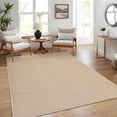thumbnail image 2 of Funslane 10' x 13' Washable Area Rug, Modern Woven Carpet, Non-Slip & Stain-Resistant Floor Cover, for Living Room, Bedroom & Dining Room, Tan, 2 of 6