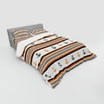 thumbnail image 2 of Ambesonne Anchor Bedding Set 4 Pcs, Summer Season Pattern, Queen, Orange Black White, 2 of 2