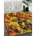 thumbnail image 2 of Ahgly Company Indoor Rectangle Patterned Saffron Red Novelty Area Rugs, Swatch Sample, 2 of 6