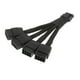 thumbnail image 5 of Cable de 16 pines (12 + 4) 12Vhpwr de 10cm con funda negra, accesorios portátiles duraderos, Cable de alimentación PCIe 5,0 GPU para Cable de, 5 of 8