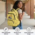 thumbnail image 4 of KUIFORTI Yellow Excavator Backpack with Lunch Box for Boys, 4Pcs Kids School Bag Set with Pencil Pouch Water Bottle Sleeve, Cool Style Bookbag for Elementary Primary Middle School, 4 of 6