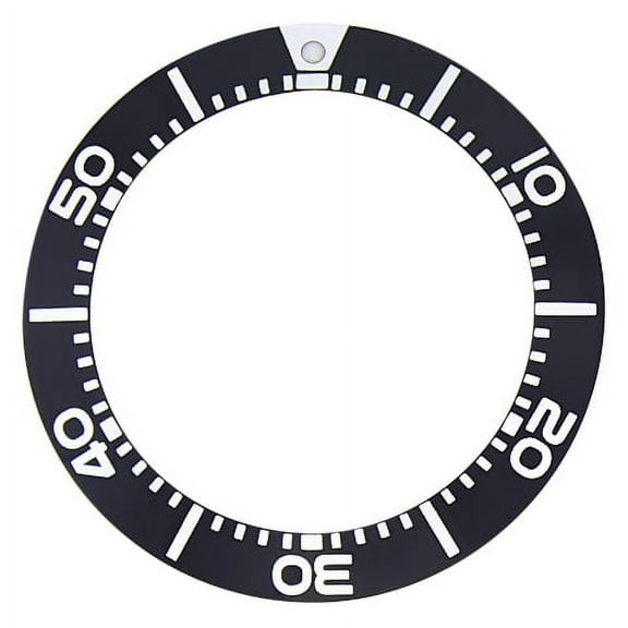 BEZEL INSERT FOR SEIKO SCZ015 SC015 SOLAR CHRONOGRAPH WATCH BLACK