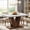 White, variant on Finmind 47" White Wood Dining Table for 4, Heavy-Duty Pedestal, Dining Room