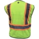 thumbnail image 2 of Chaleco GE de malla de seguridad de alta visibilidad con cremallera reflectante XL, 2 of 2