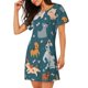 thumbnail image 2 of Balery Dogs Camisón de manga corta con cuello redondo para mujer, cómodo y elegante., 2 of 6